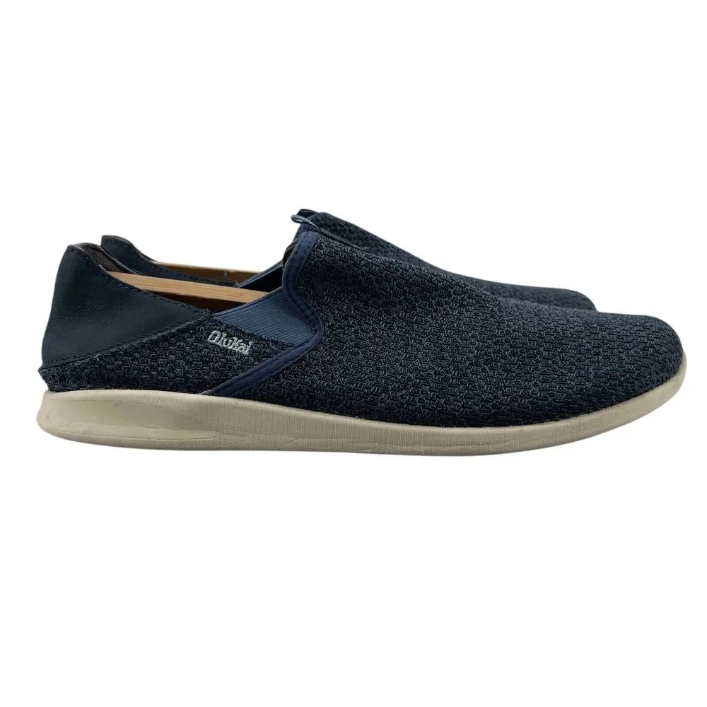 Olukai Mens 13 Shoes Blue Alapa Slip On Low Top Breathable Comfort Beach Loafer‎